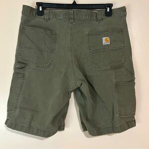 Carhartt Rugged Flex Relaxed Fit Canvas Utility Work Shorts Size 38